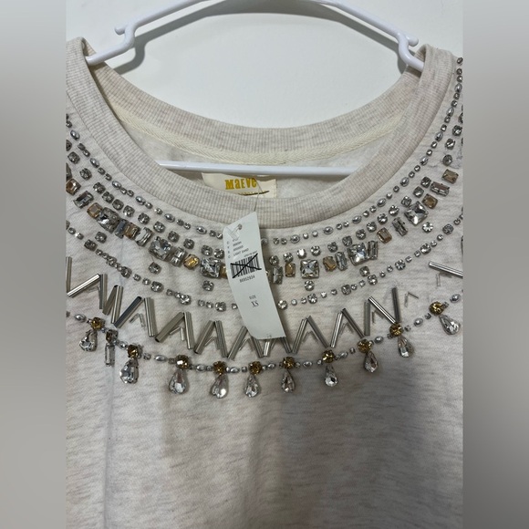 Maeve Embellished Collar Pullover - Picture 8 of 8